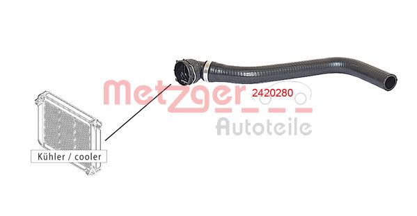 METZGER 2420280 Kühlerschlauch